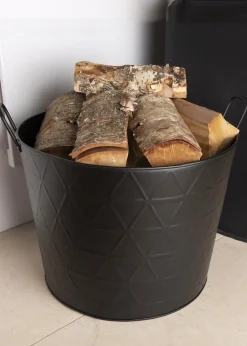 Charles Bentley Yew Small Fireside Log Bucket