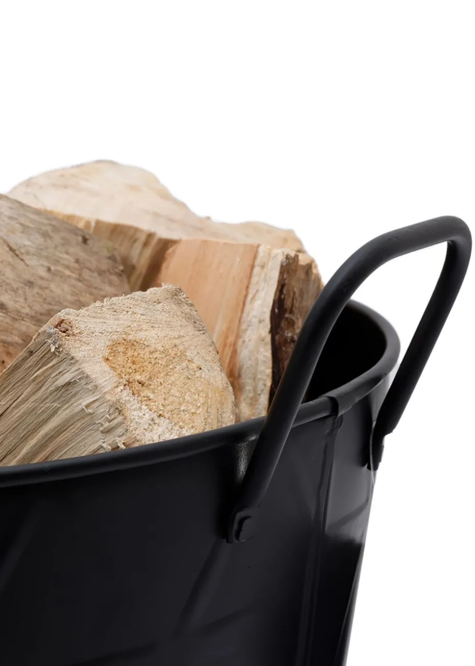 Charles Bentley Yew Small Fireside Log Bucket