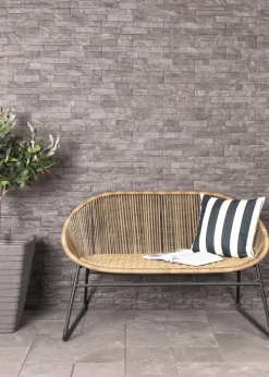 Charles Bentley Zanzibar 2 Seater Natural Garden Bench (H77 x D67cm x W118cm)