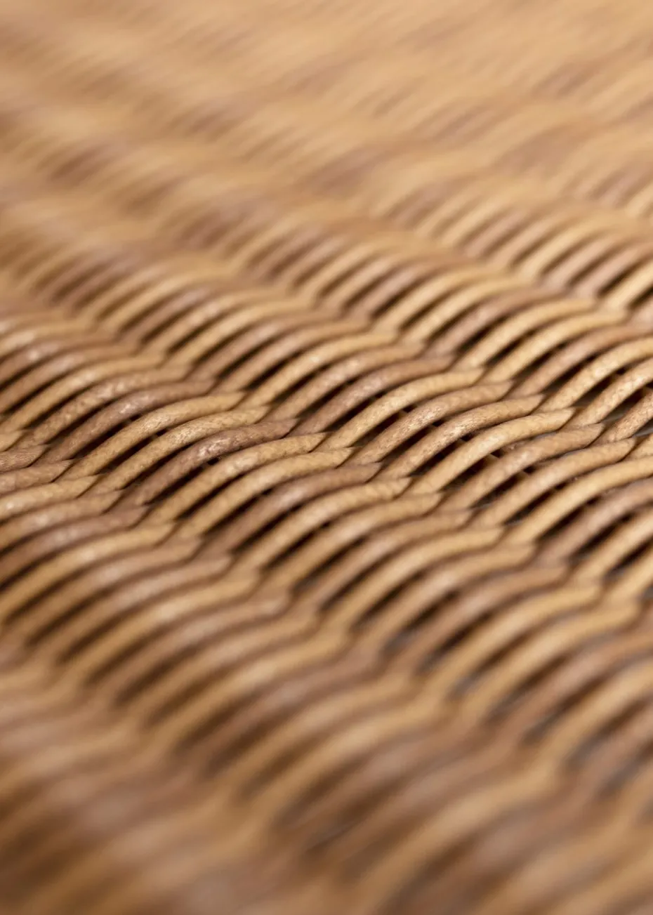 Charles Bentley Zanzibar 2 Seater Natural Garden Bench (H77 x D67cm x W118cm)