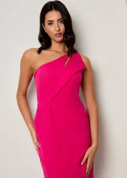 Chi Chi London Pink One Shoulder Cut Out Mini Dress