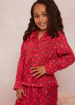 Chi Chi London Red Girls Cherry Pyjama Set (3-10 Years)