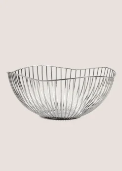 Chrome Fruit Bowl (28cm x14cm)