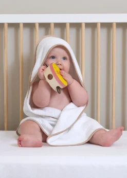 Clair de Lune 2 Pack White Basic Hooded Towel