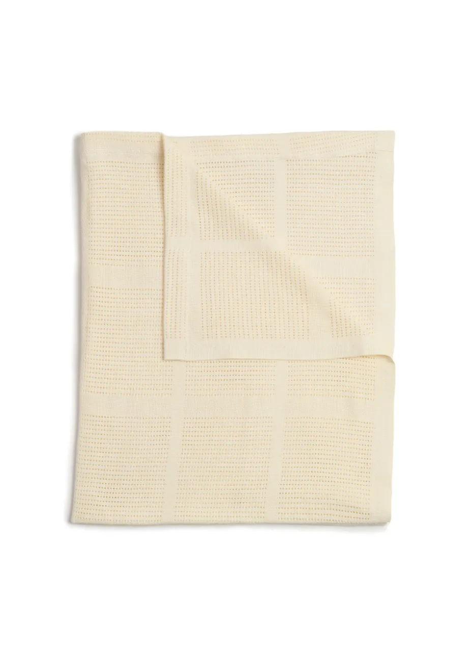 Clair de Lune Cream Organic Cellular Blanket