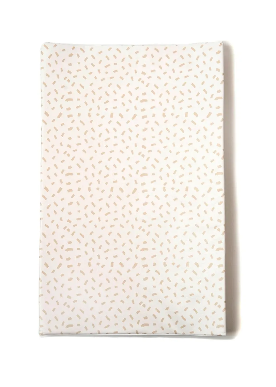 Clair de Lune Dash Anti-Roll Wedge Baby Changing Mat Beige