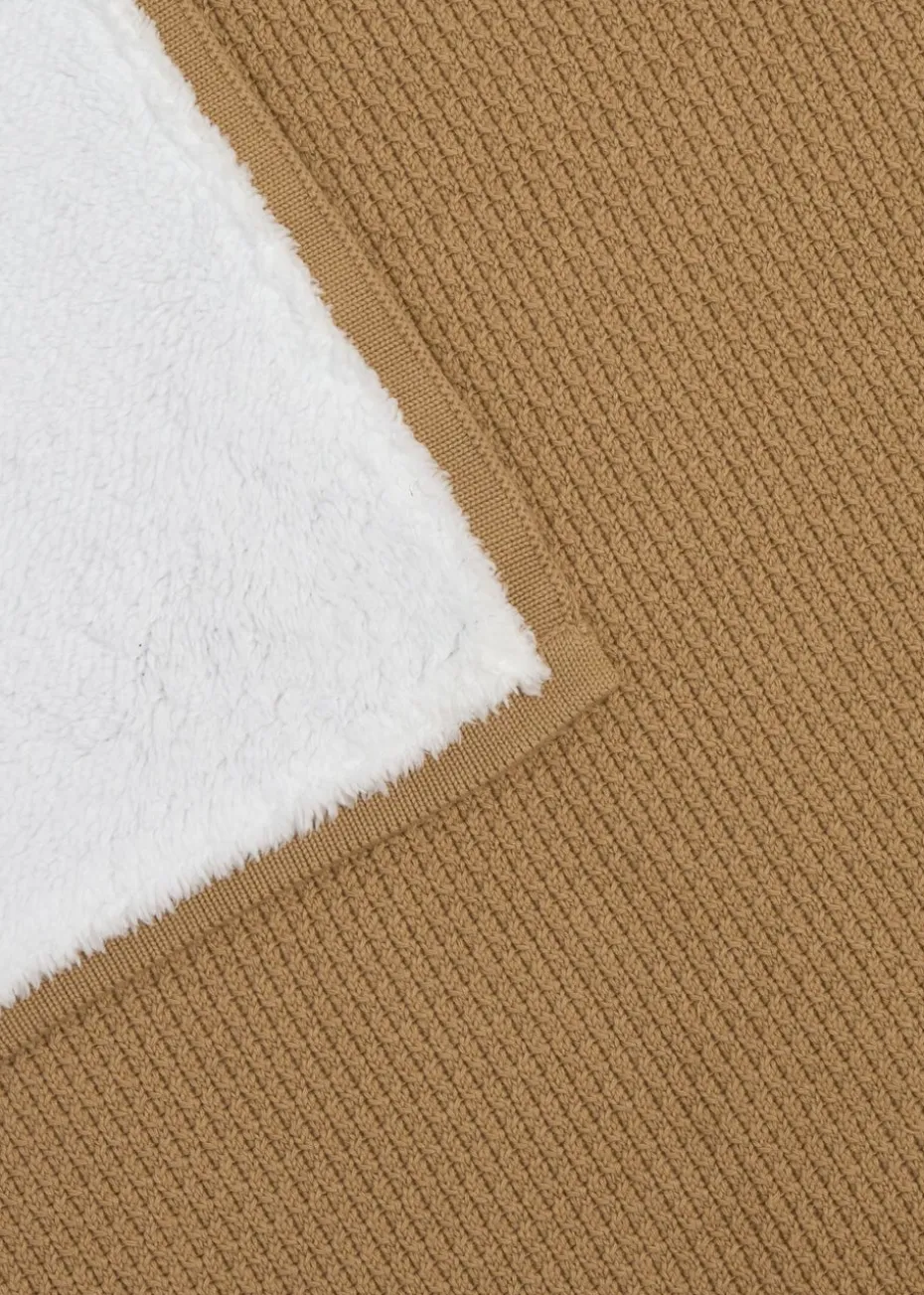 Clair de Lune Organic Biscuit Knit Sherpa Blanket