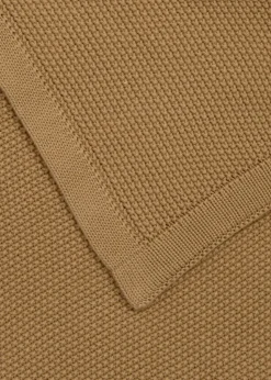 Clair de Lune Organic Biscuit Knitted Blanket