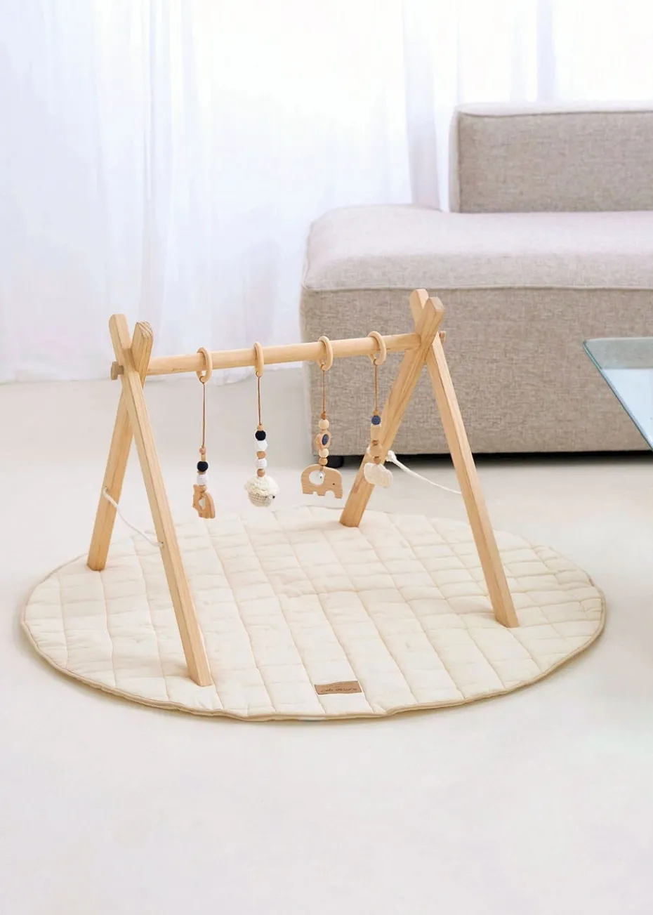 Clair de Lune Organic Cream Play Bundle Mat & Gym