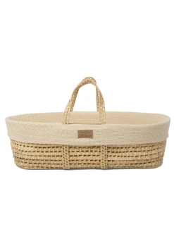 Clair de Lune Organic Cream Knitted Moses Basket Dressing
