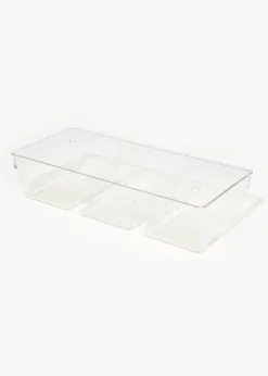 Clear Acrylic Wardrobe Organiser (34cm x 15cm x 7.5cm)