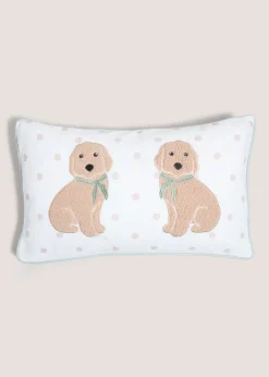 Cockapoo Boucle Embroidered Cushion