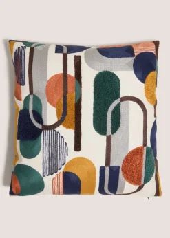 Colourful Geometric Cushion