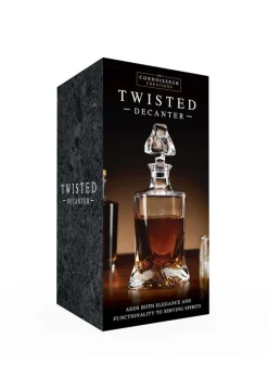 Connoisseur Creations Clear Twisted Decanter