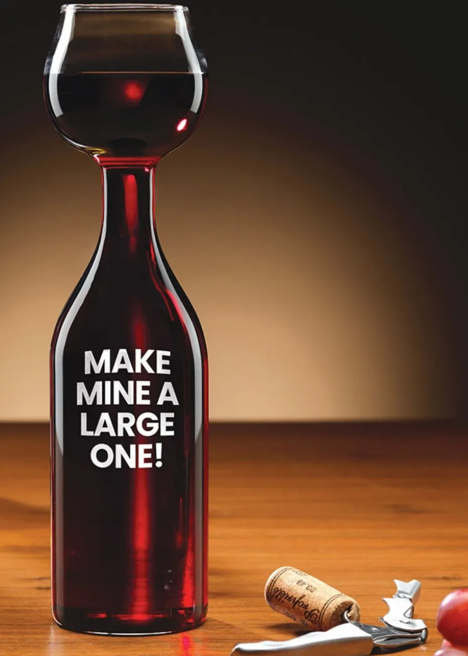 Connoisseur Creations Clear Wine Bottle Glass