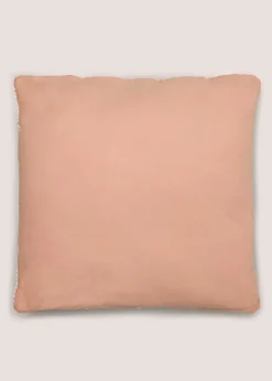 Coral Bobble Stripe Cushion