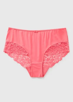 Coral Lace Detail Midi Knickers