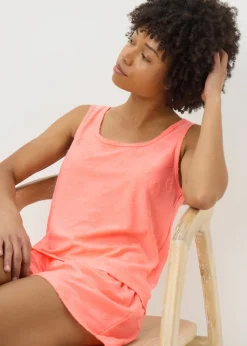 Coral Towelling Pyjama Set