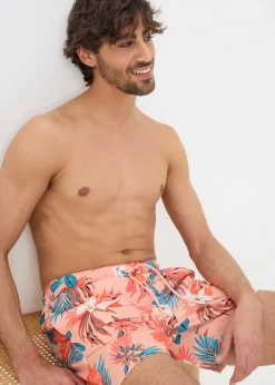 Coral Tropical Swim Shorts