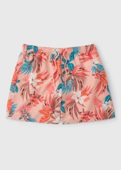 Coral Tropical Swim Shorts