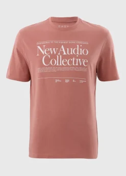 Coral Typography T-Shirt