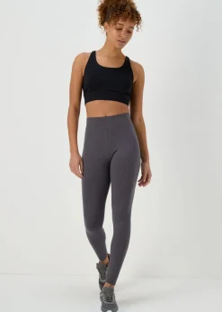 Cotton Legging in Charcoal