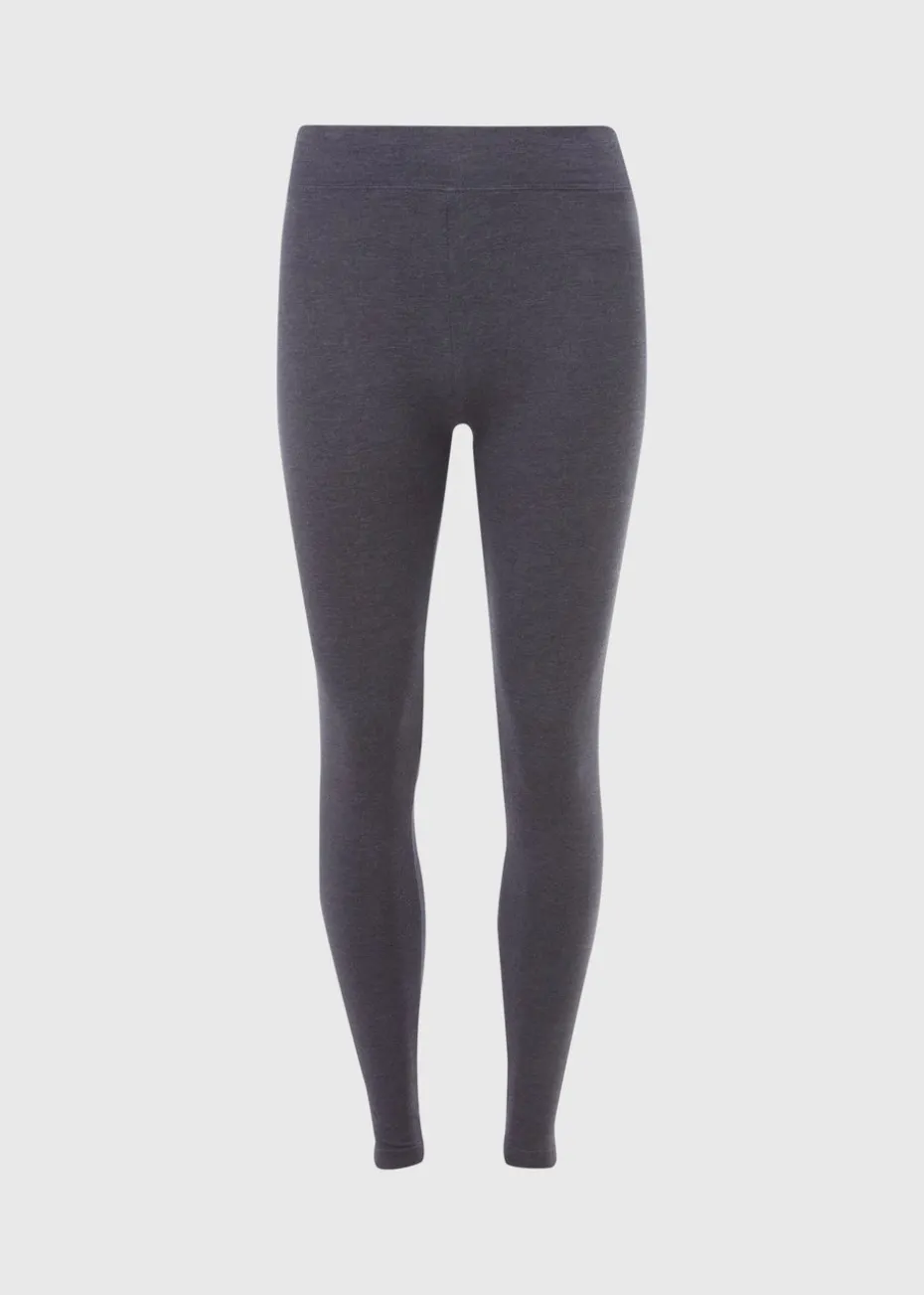 Cotton Legging in Charcoal