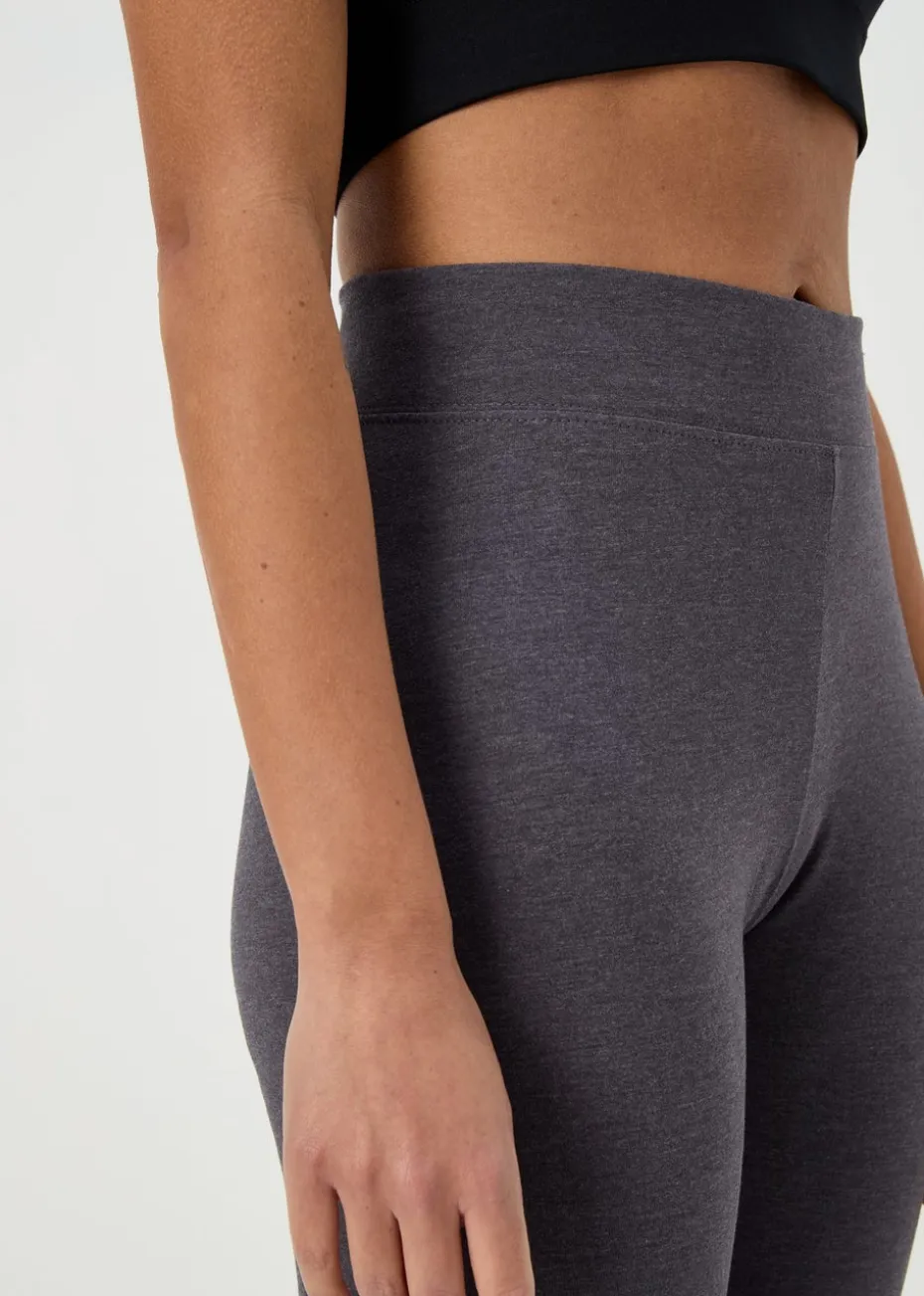 Cotton Legging in Charcoal
