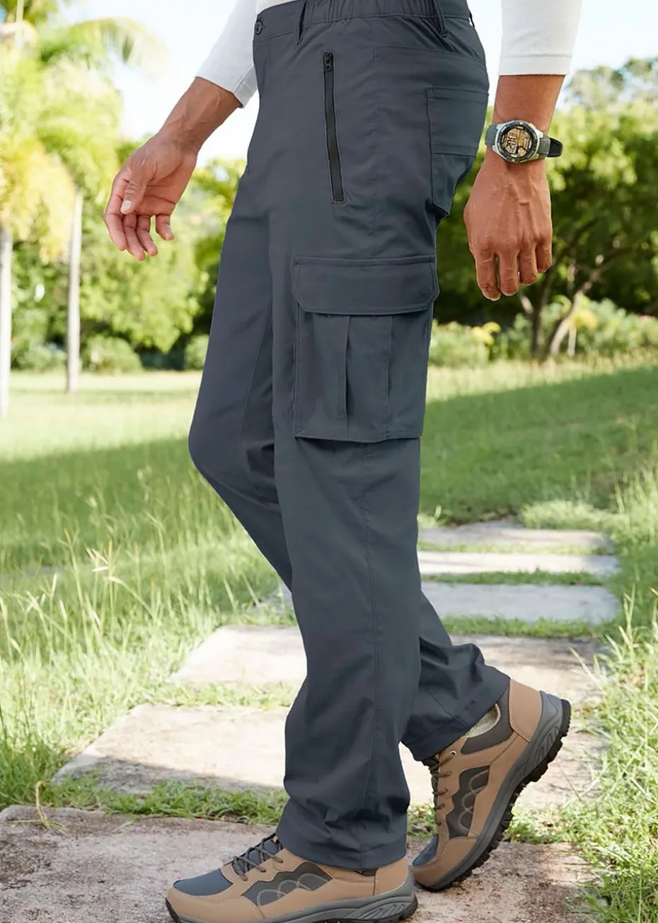 Cotton Traders Azure Blue Quick Dry Stretch Action Trousers