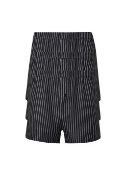 Cotton Traders Black 3 Pack Jersey Stripe Boxers