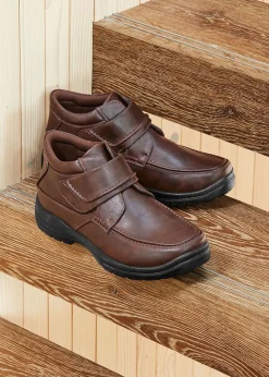 Cotton Traders Brown Classic Adjustable Boots