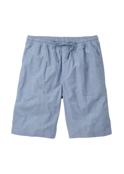 Cotton Traders Chambray Cotton Pull On Shorts