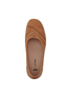 Cotton Traders Chestnut Soft Step Laser Cut Shoes
