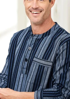 Cotton Traders Dark Blue Brushed Cotton Nightshirt