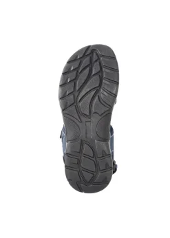 Cotton Traders Dark Blue Leather Strider Sandals