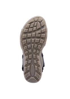 Cotton Traders Dark Blue Leather Adjustable Sandals