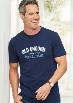 Cotton Traders Dark Sky Printed T-Shirt