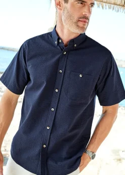 Cotton Traders Dark Sky Ultimate Classic Seersucker Shirt