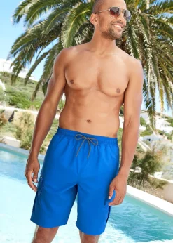 Cotton Traders Deep Cobalt Cargo Swim Shorts