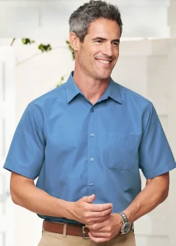 Cotton Traders Denim Short Sleeve Soft Touch Shirt