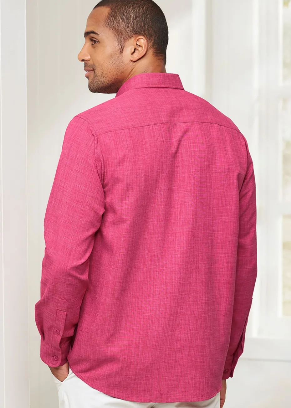 Cotton Traders Dusky Raspberry Long Sleeve Easy-Iron Shirt