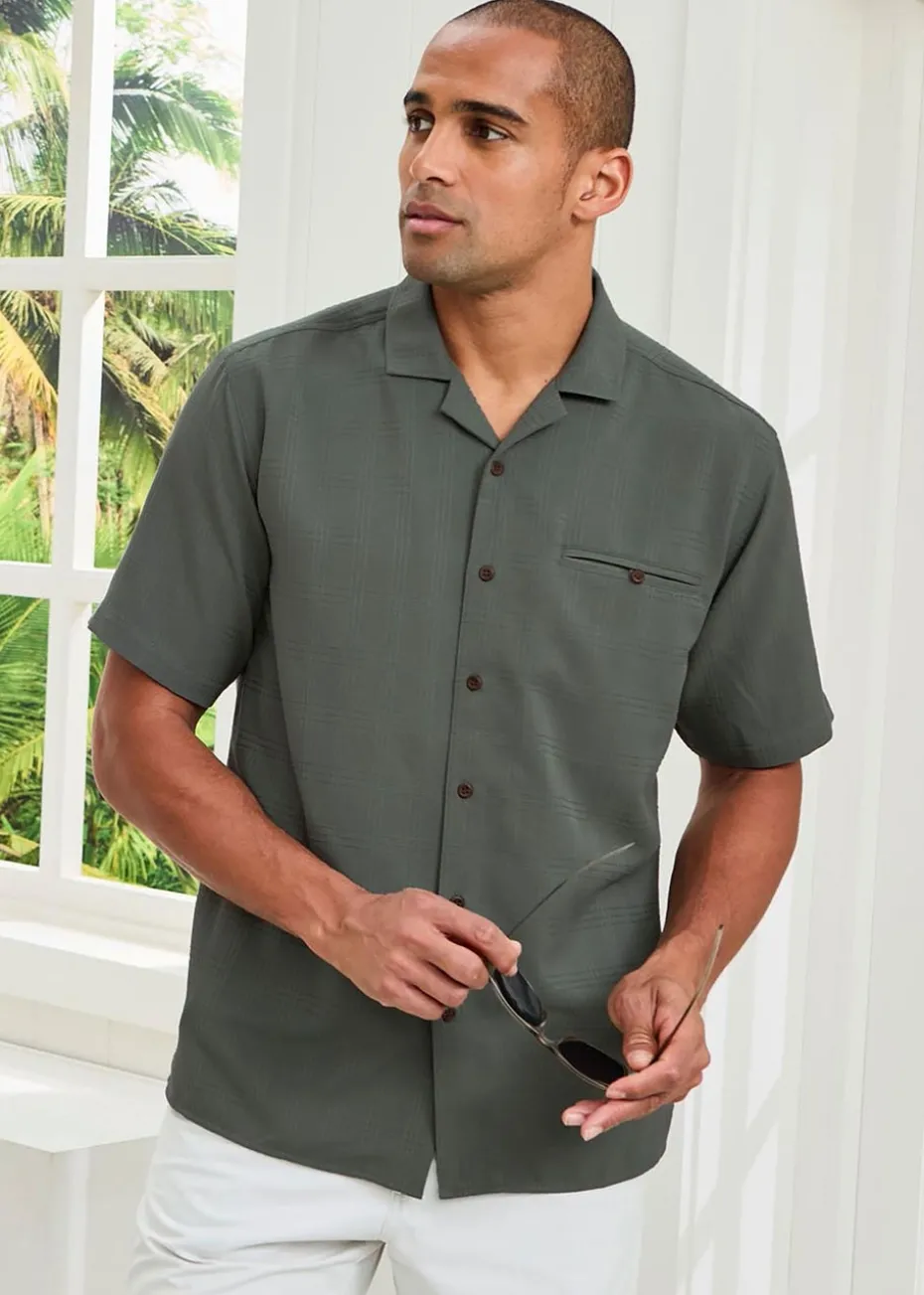 Cotton Traders Forest Green Short Sleeve Summer Soft Touch Shirt