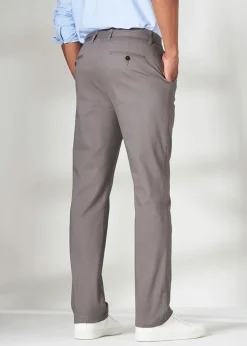 Cotton Traders Linen Flat Front Stretch Chino Trousers