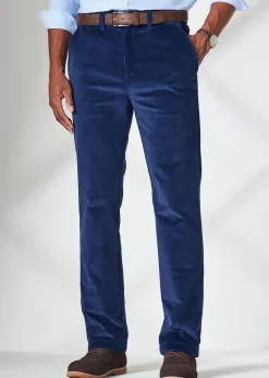 Cotton Traders Midnight Blue Stretch Cord Comfort Trousers