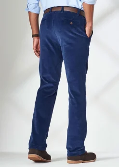 Cotton Traders Midnight Blue Stretch Cord Comfort Trousers