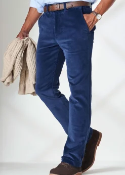 Cotton Traders Midnight Blue Stretch Cord Comfort Trousers