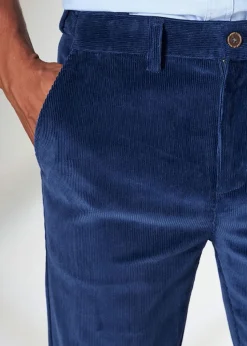 Cotton Traders Midnight Blue Stretch Cord Comfort Trousers