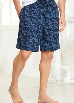 Cotton Traders Navy Woven Shorts
