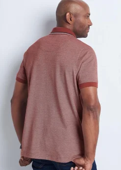 Cotton Traders Raspberry Guinness Short Sleeve Birdseye Pocket Polo Shirt