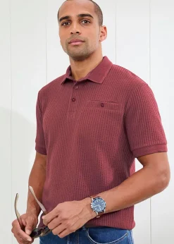 Cotton Traders Ruby Seersucker Polo Shirt